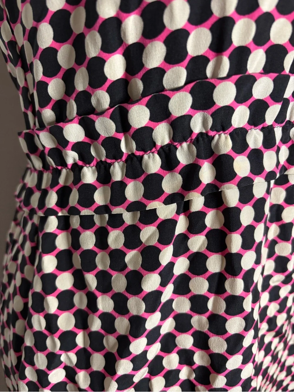 kate spade Black and Pink Geometric Midi Sheath Dress